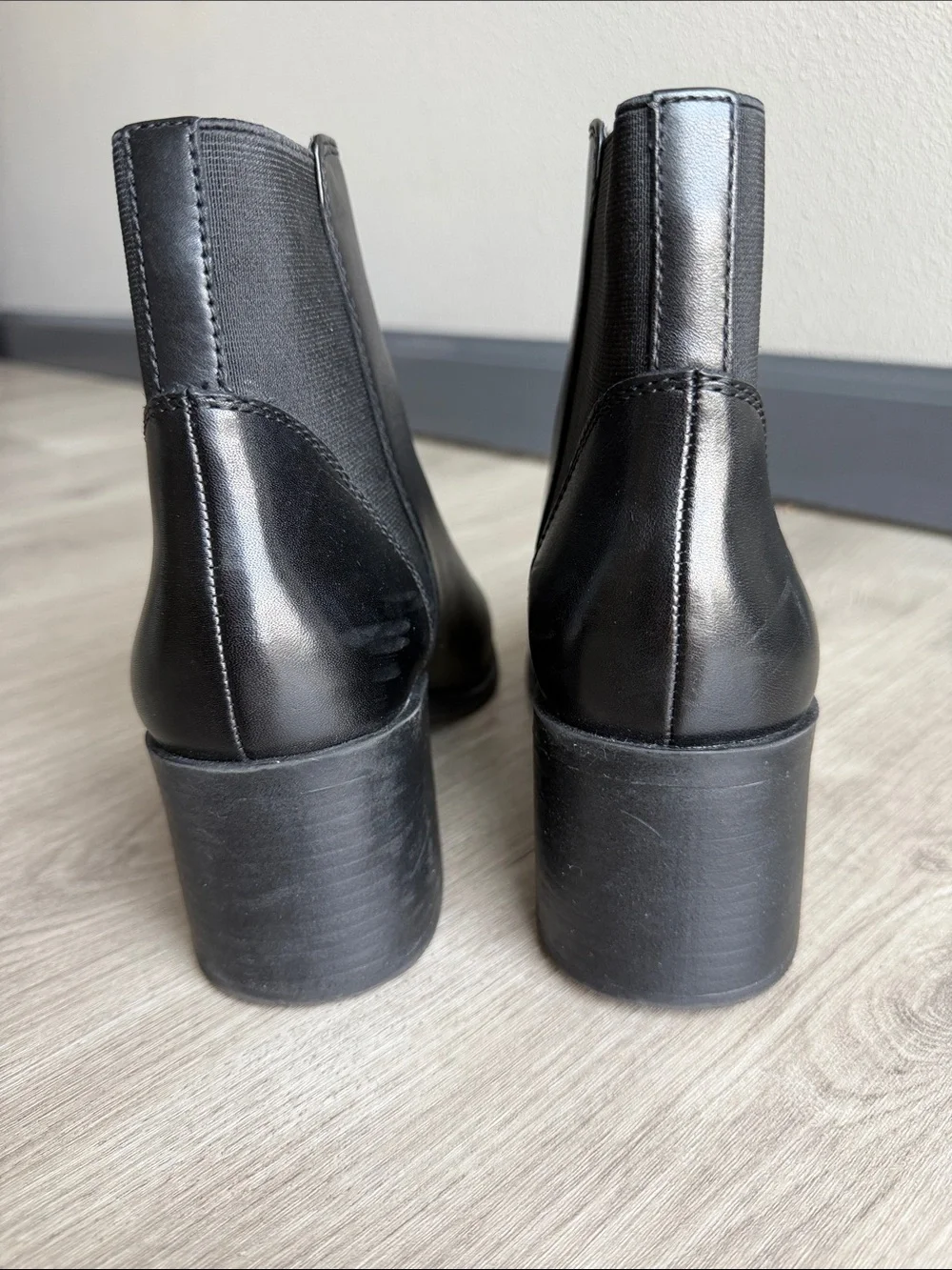 Steve Madden Black Pointed Toe Ankle Booties